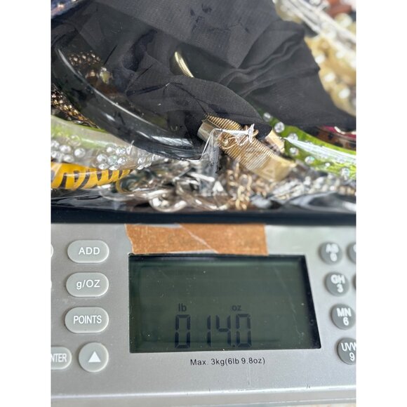 Mixed Jewelry Lot 14 Oz Assorted Bracelets & Necklaces With Beads Chains Leather - Picture 3 of 11